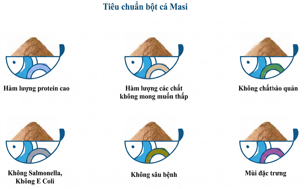 tiêu chuẩn bột cá Masi